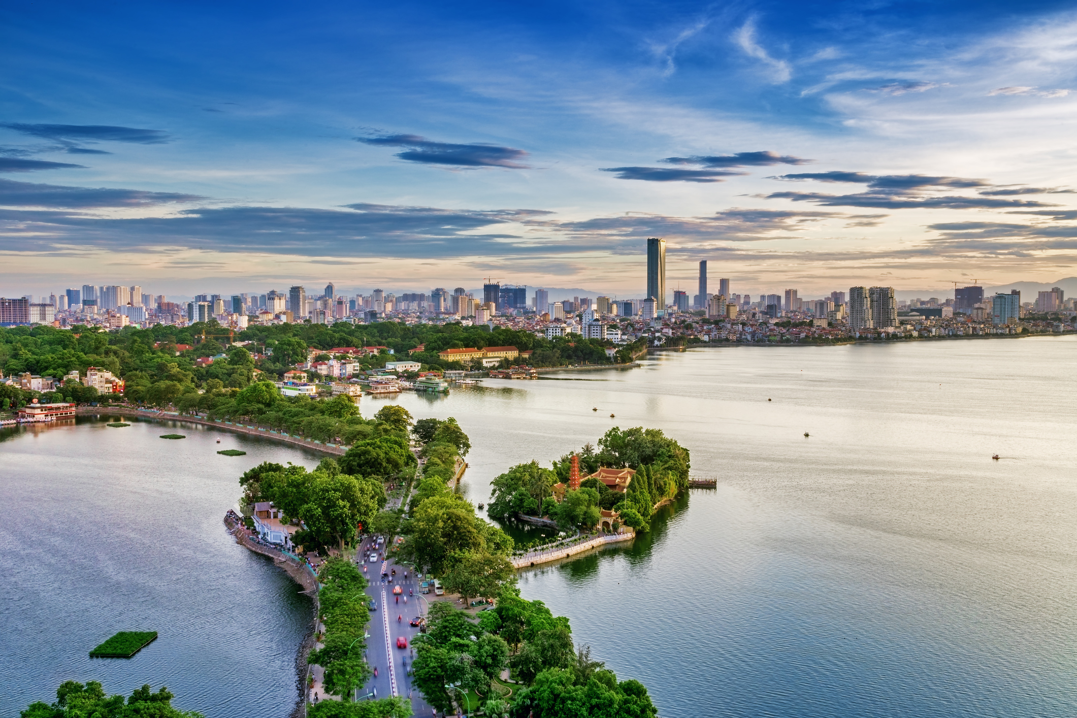 Hanoi Vietnam skyline