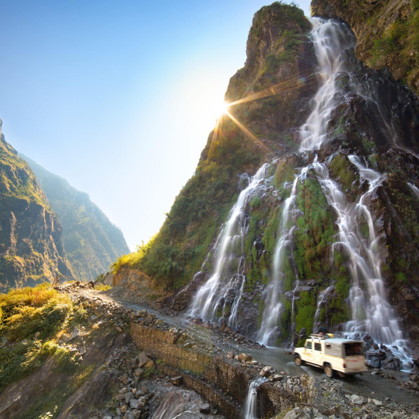 Wasserfall-AnnapurnaHimalaya-Nepal
