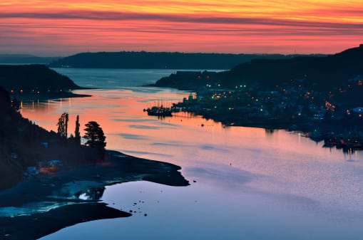 Hafenstadt Puerto Montt in Chile