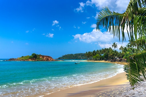 Strand bei Tangalle in Sri Lanka