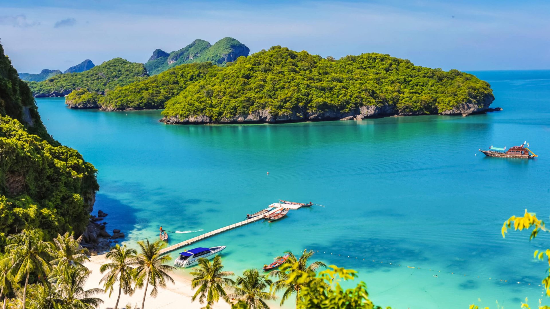 Tropische Küste auf Koh Samui während einer Thailand Rundreise