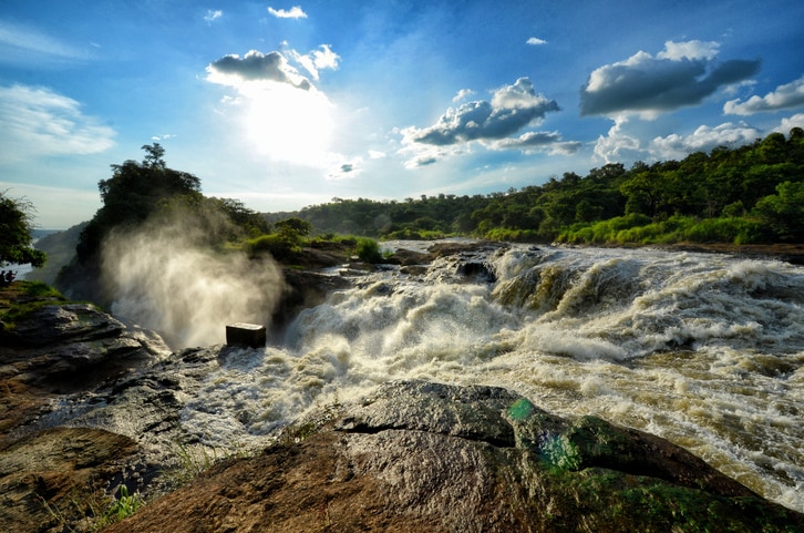 Murchison Falls am Nil in Uganda