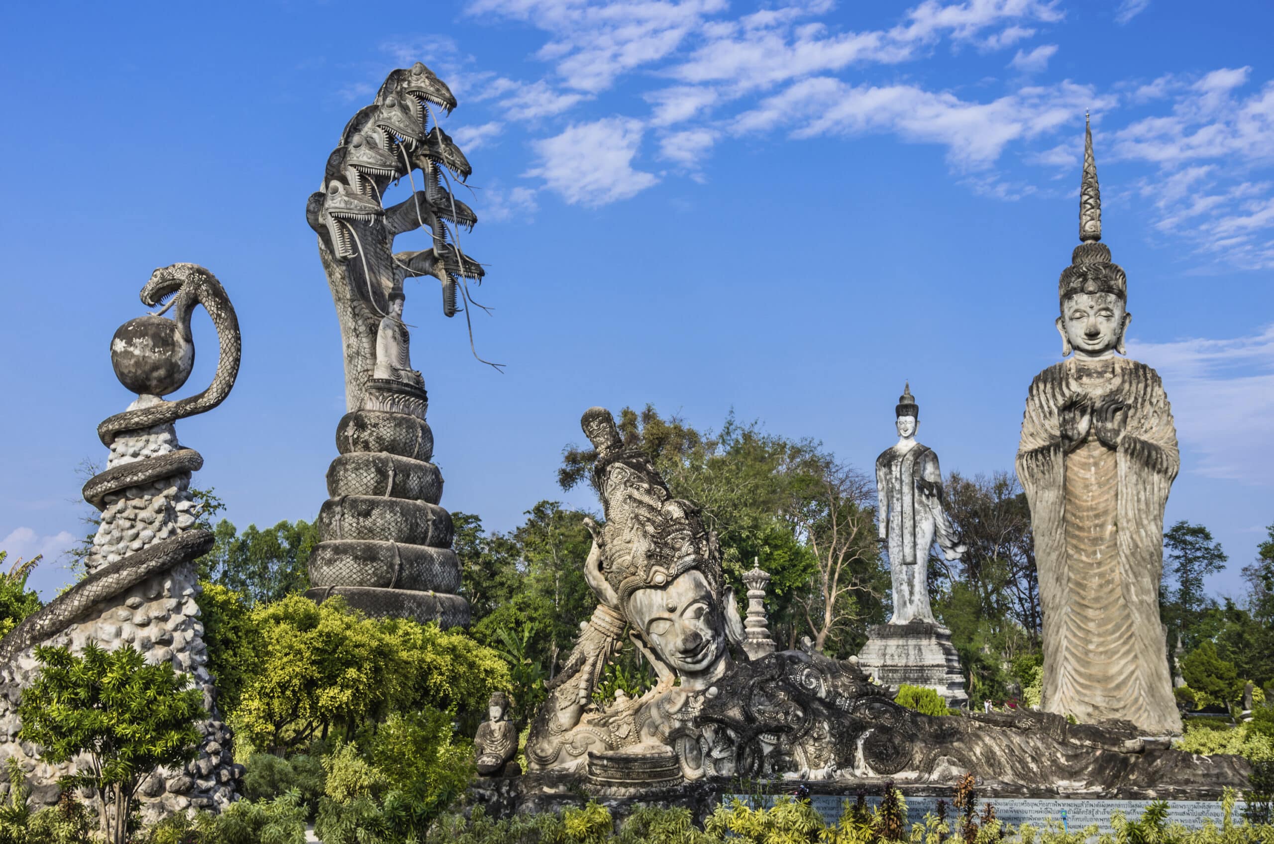 Buddha Park bei Vientiane auf einer Laos-Rundreise