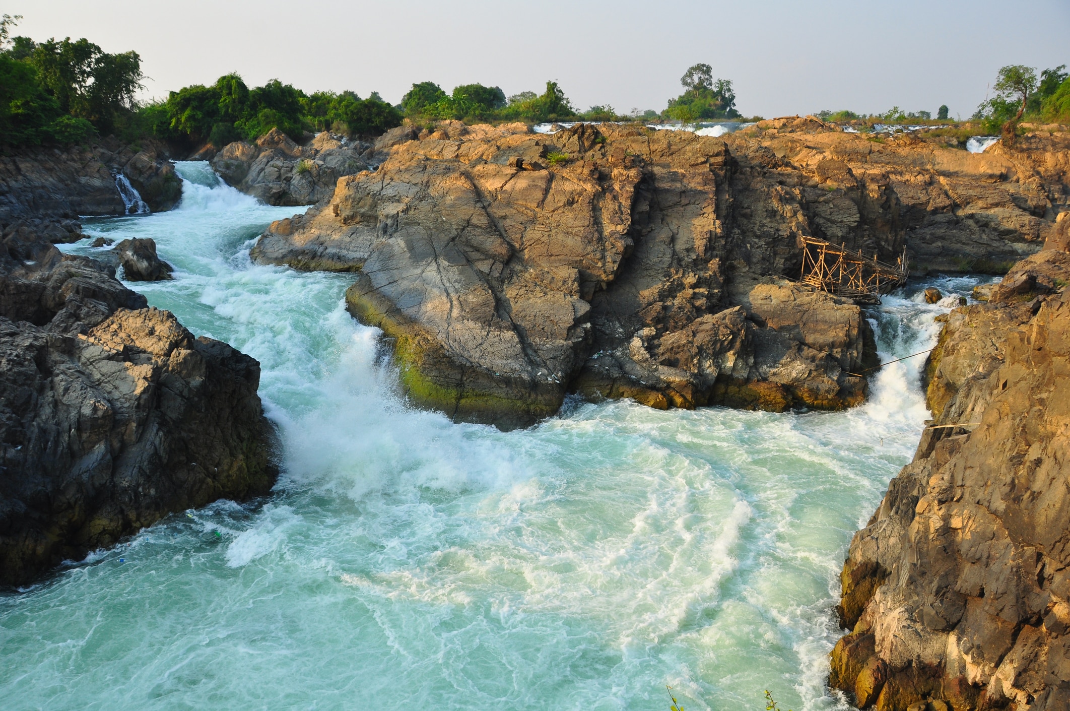 Li-Phi-Wasserfälle im Süden von Laos