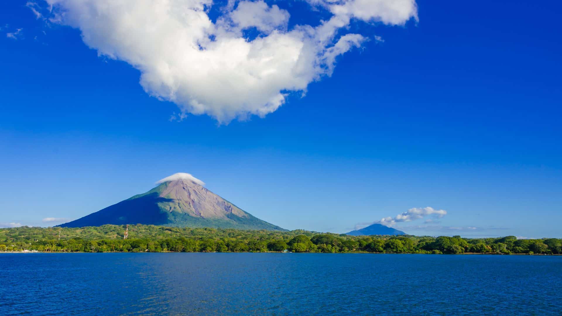 Island Ometepe with vulcano in Nicaragua