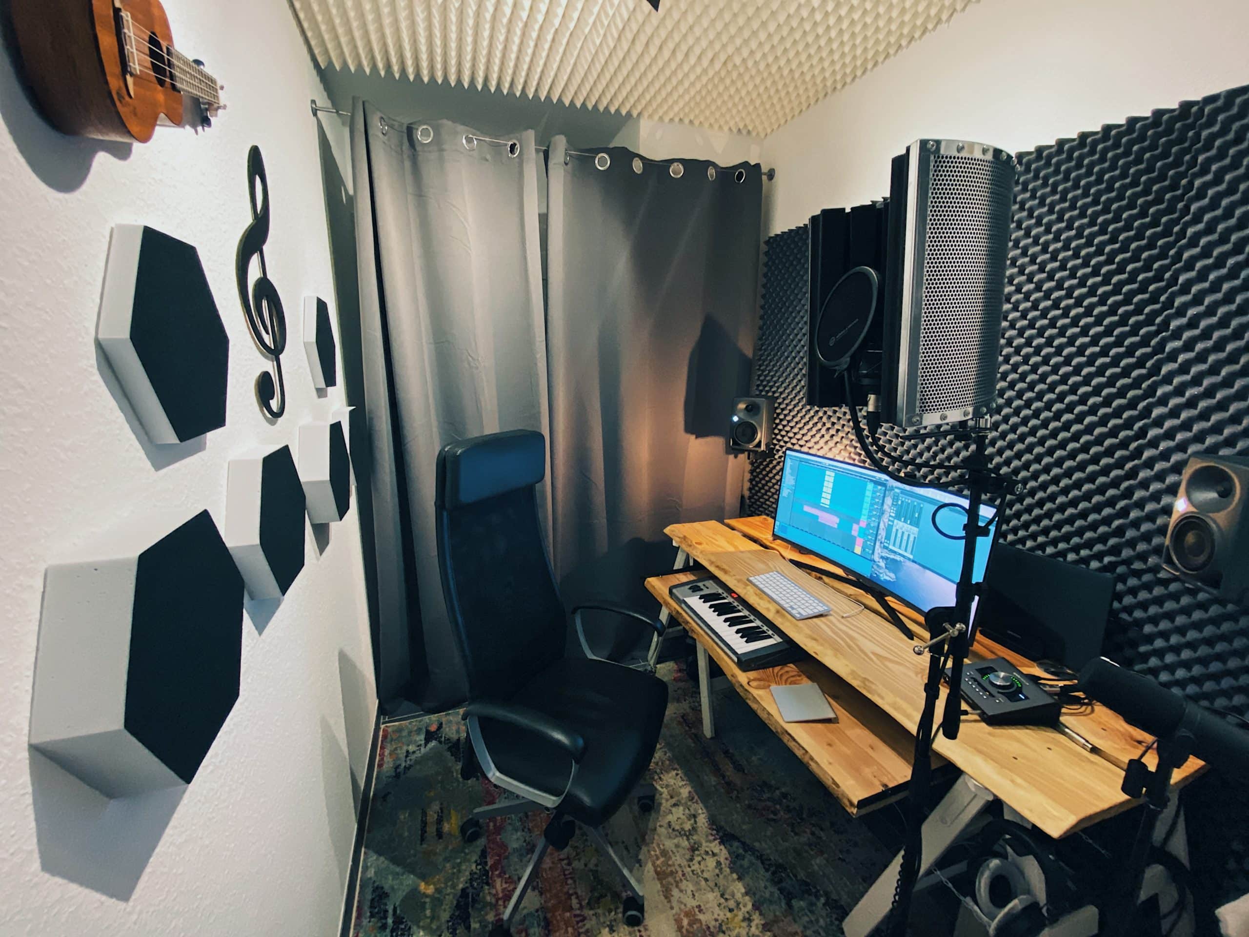 Tonstudio in Nordhausen während der Produktion