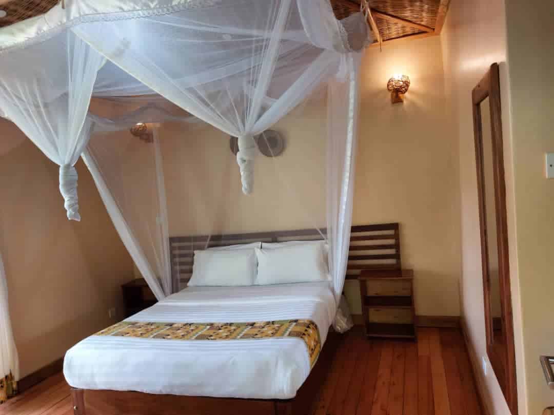Zimmer der Ichumbi Gorilla Lodge bei Bwindi in Uganda