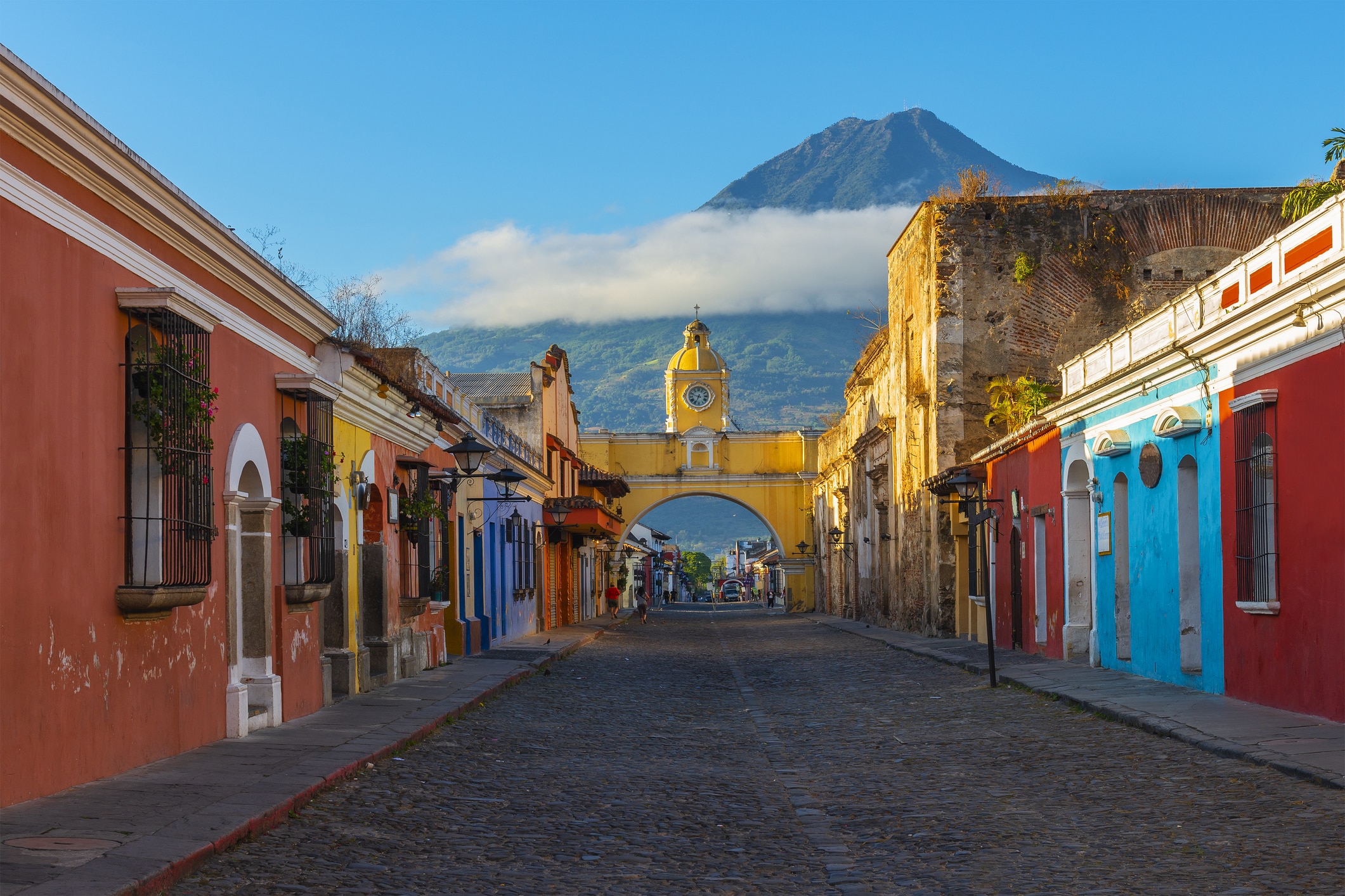 Vulkanlandschaft in Guatemala zur besten Reisezeit für eine Rundreise
