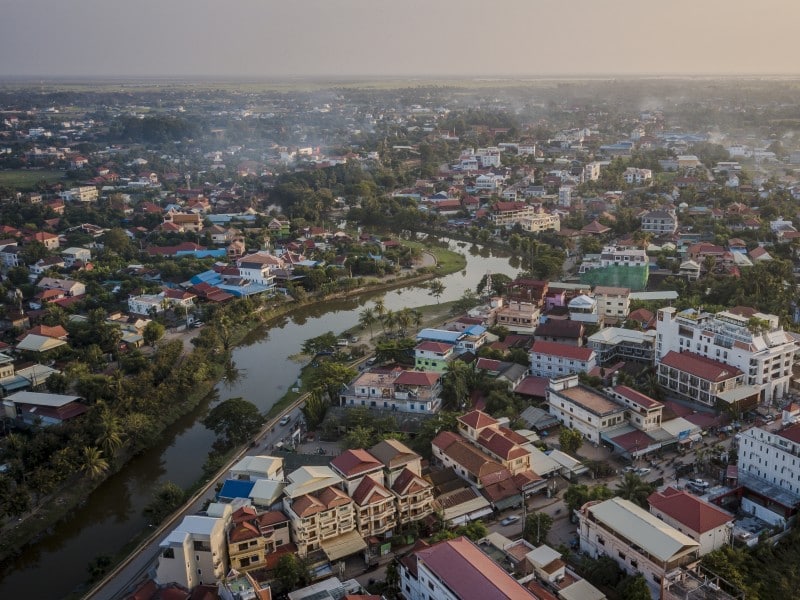 Stadt Siem Reap in Kambodscha