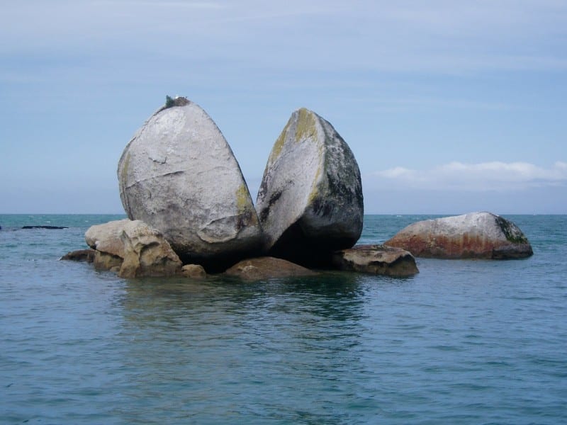 Rock in Abel Tasman National Park in NZ