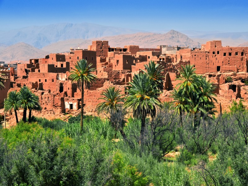Berber-Architektur - Tinghir - Marokko