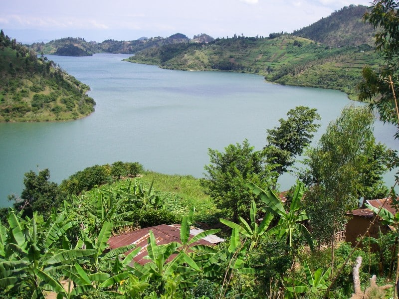 Bucht von See Lake Kivu Kibuye