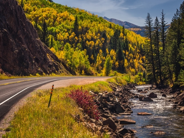 Straße - Colorado Rocky Mountains - USA