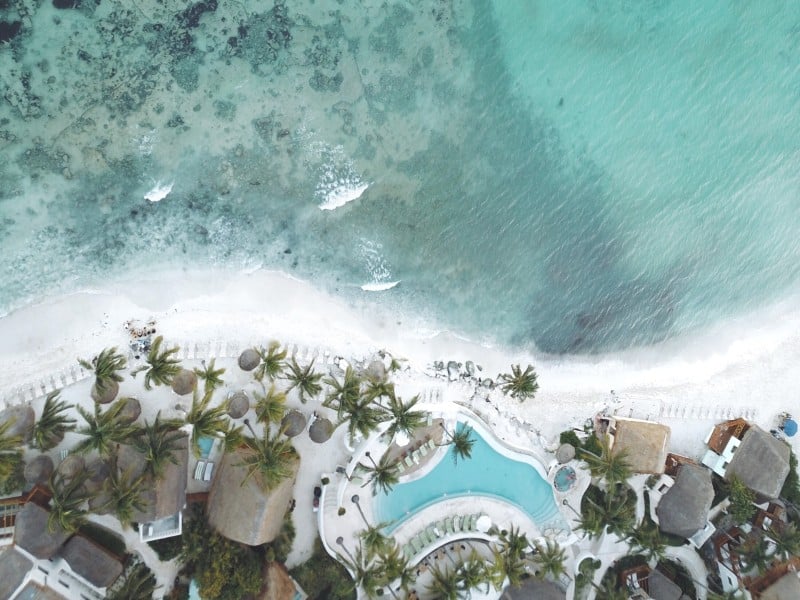 Playa del Carmen from above