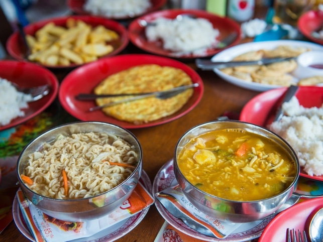 Traditionelles Essen - Nepal