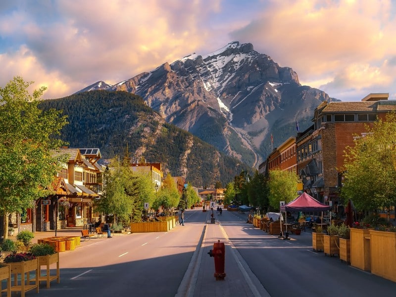 Bergstraße - Banff - Kanada