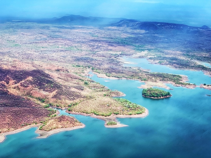 Aerial - Lake Kariba - Simbabwe