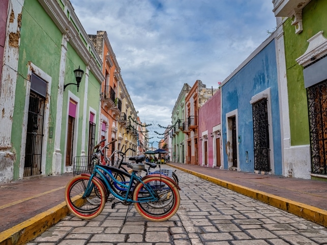 Straße - Campeche - Mexiko