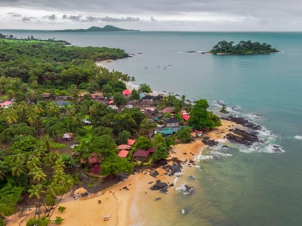 Aerial von Atlantik-Küste - Sierra Leone