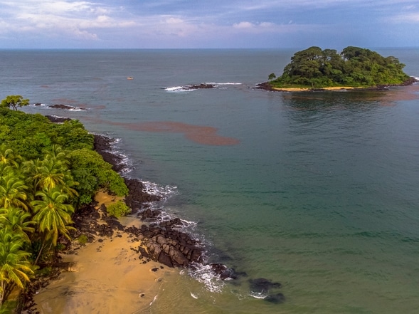 Aerial vom Strand - Sierra Leone