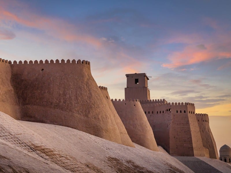 Die alte Stadtmauer von Khiva