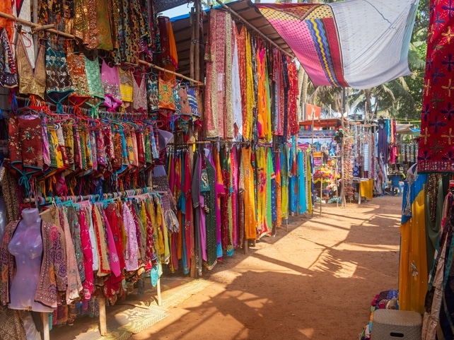 Marktgasse - Anjuna - Indien