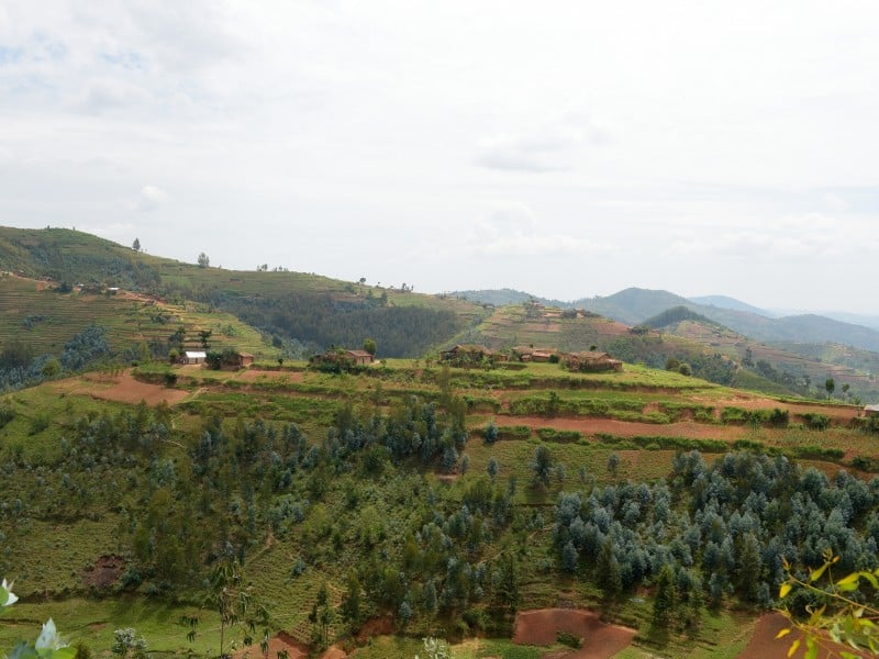 Landschaft zw.Kibeho und Butare (Huye)