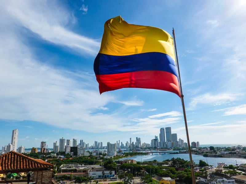 Flagge - Cartagena - Kolumbien