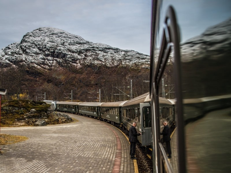 Mountain railway in Flåm