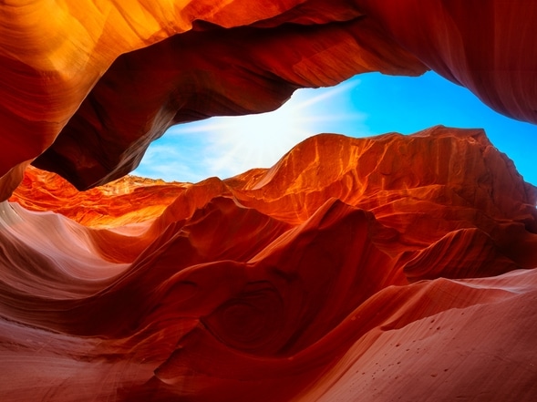 Sandsteinwände - Antelope Canyon - USA