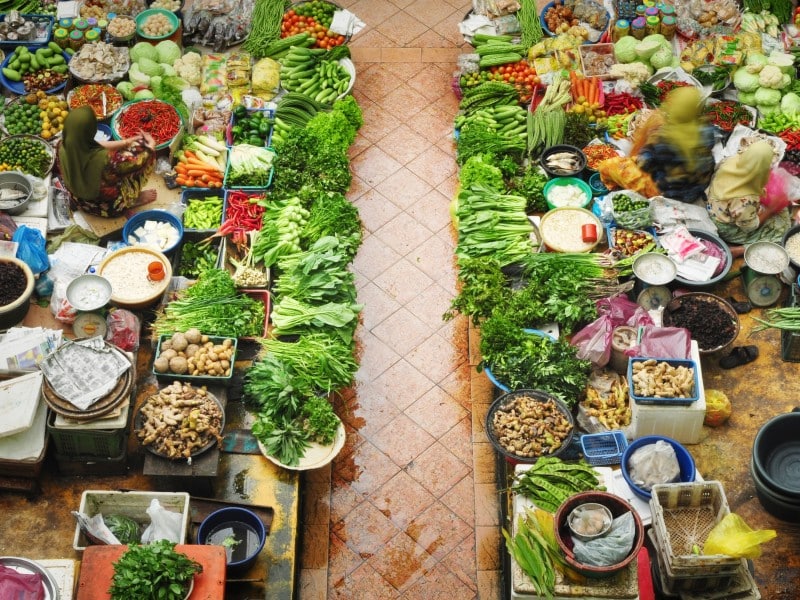 Kota Bharu Nassmarkt