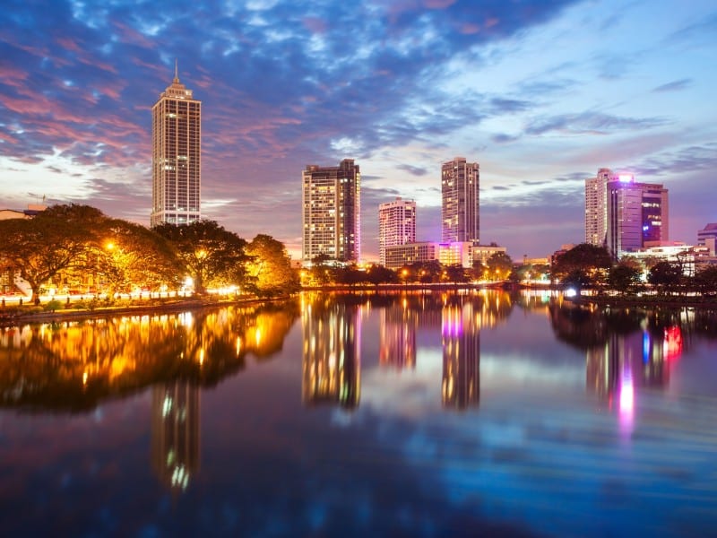 Skyline Blick-Colombo-Sri Lanka