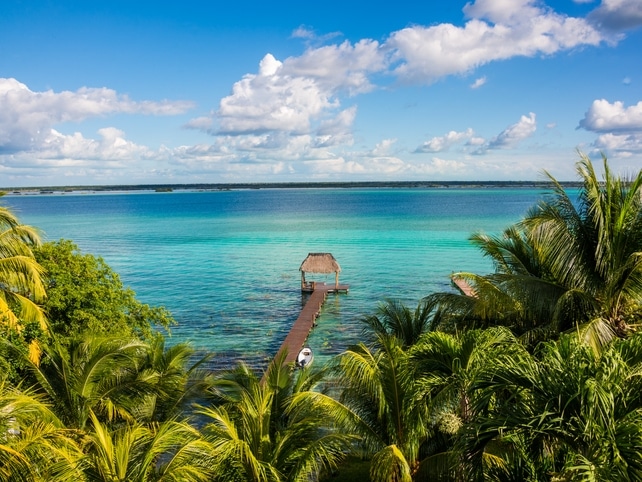 Aussicht - Laguna Bacalar - Mexiko