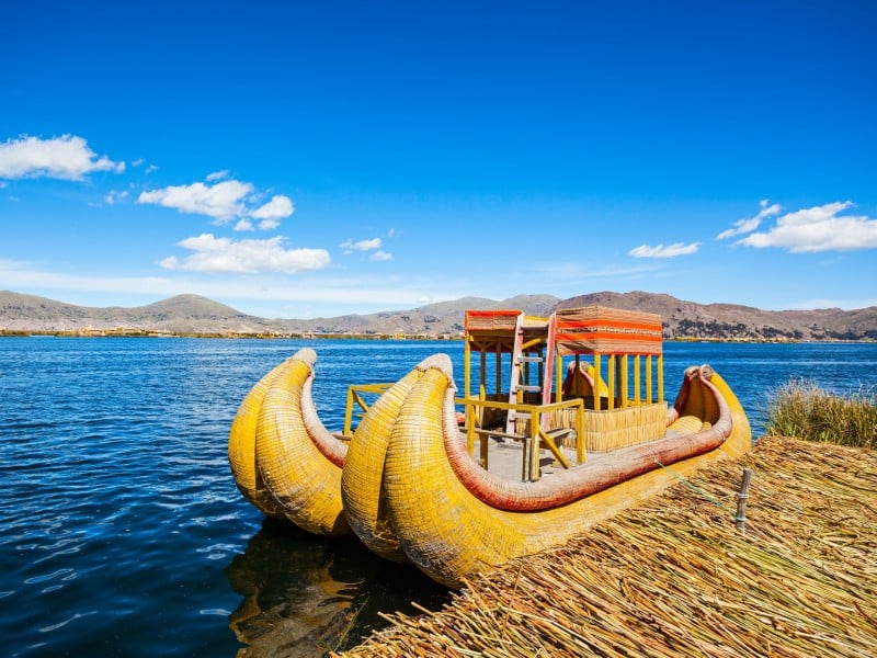 Totora-Boot - Titicaca-See - Peru