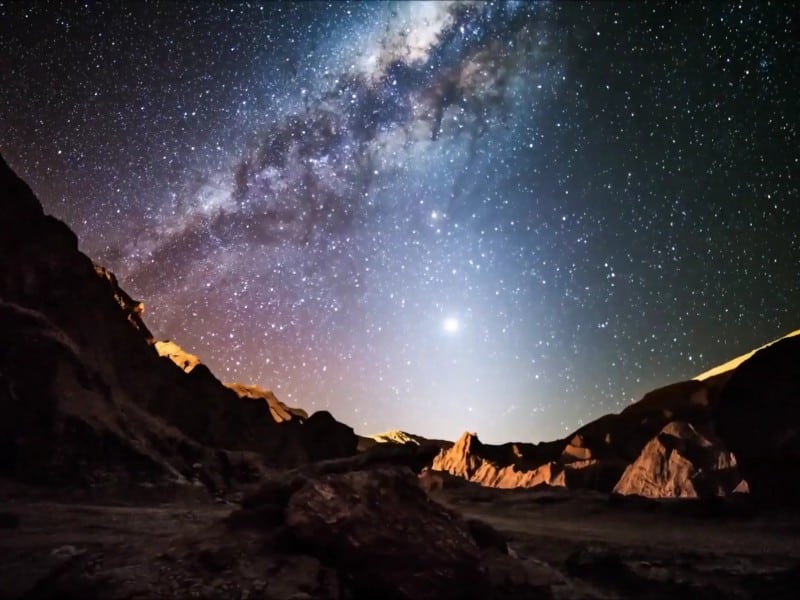 Sternpfade in Atacama Wüste Chile