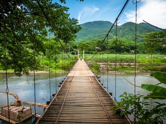 Hängebrücke - Mai Chau - Vietnam