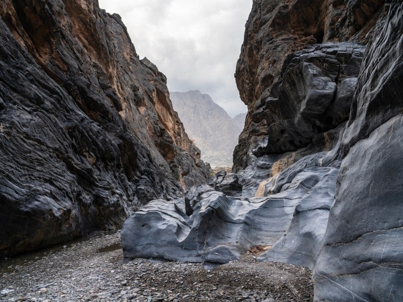 Schlucht - Wadi Bani Awf - Oman