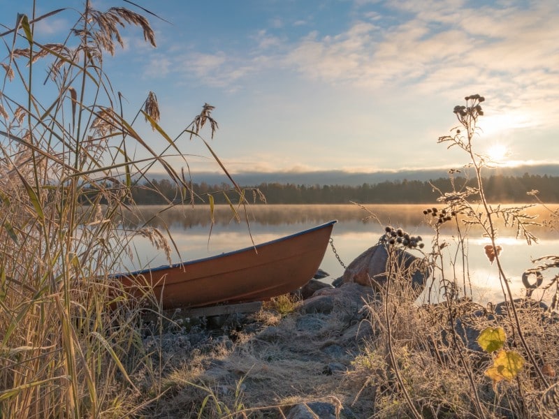 Boote am Ufer - Vaasa - Finnland