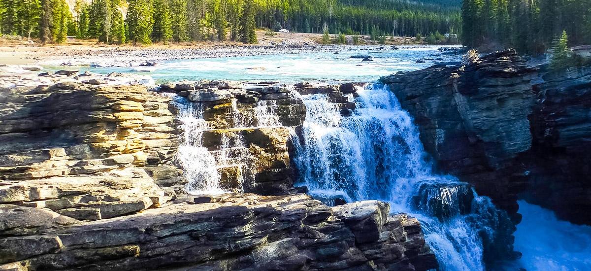 Athabasca Falls im Jasper-Nationalpark