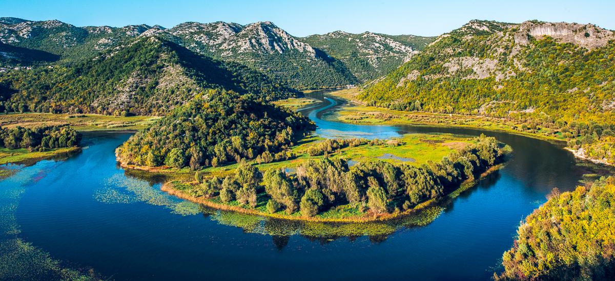 Skadar-See und Krnojevica-Fluss