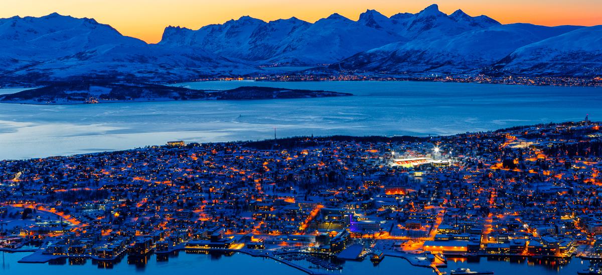 Tromsø im Abendlicht
