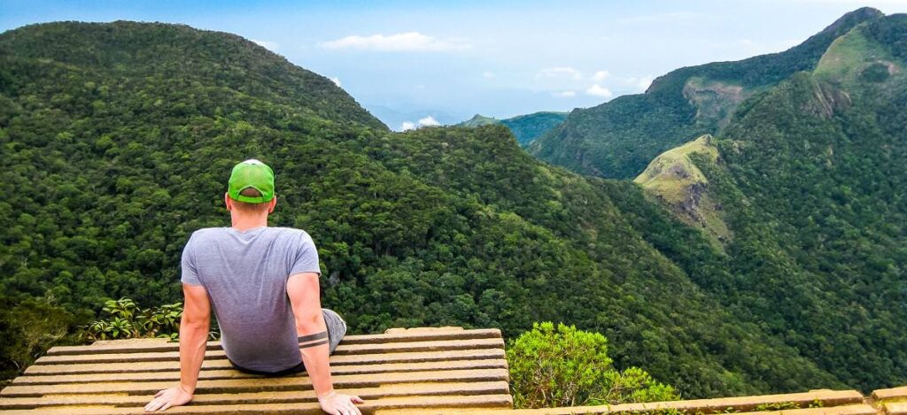 Ausblick auf das Hochland im Horton-Plains-Nationalpark