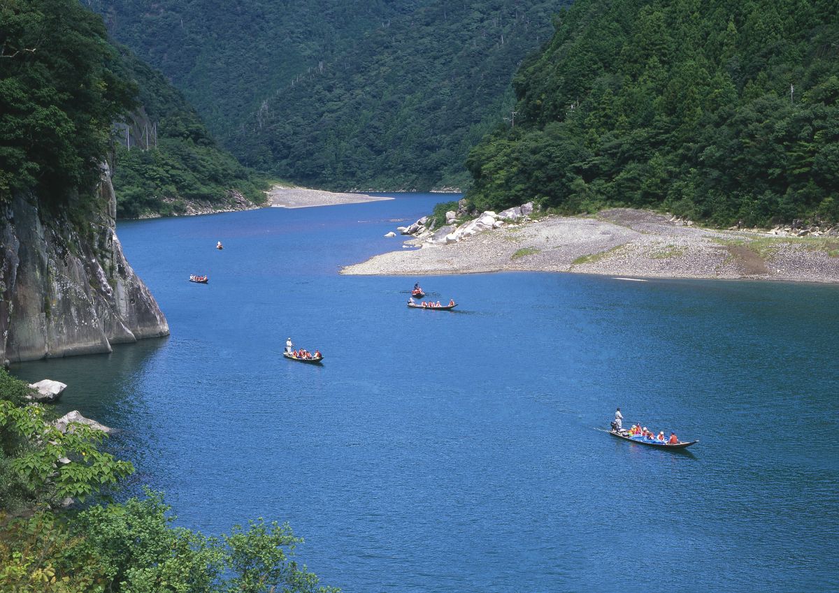 Bootsfahrt auf dem Kumano-Fluss