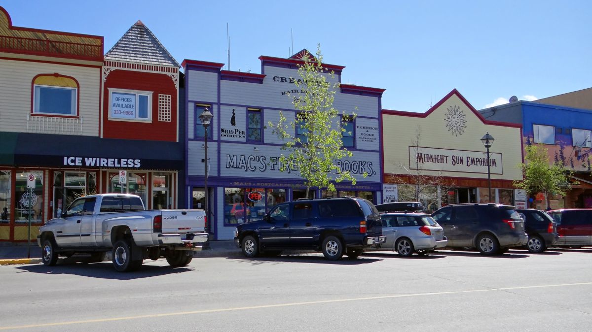 Die Hauptstraße in Whitehorse