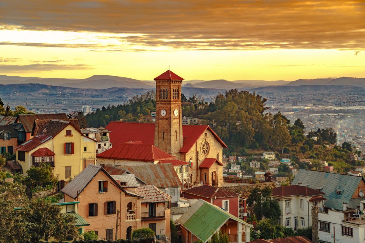 Blick auf die Stadt Antananarivo