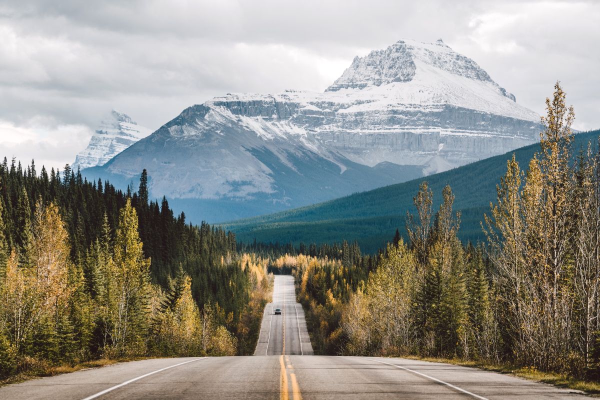 Auf dem Icefields Parkway, Banff-Nationalpark