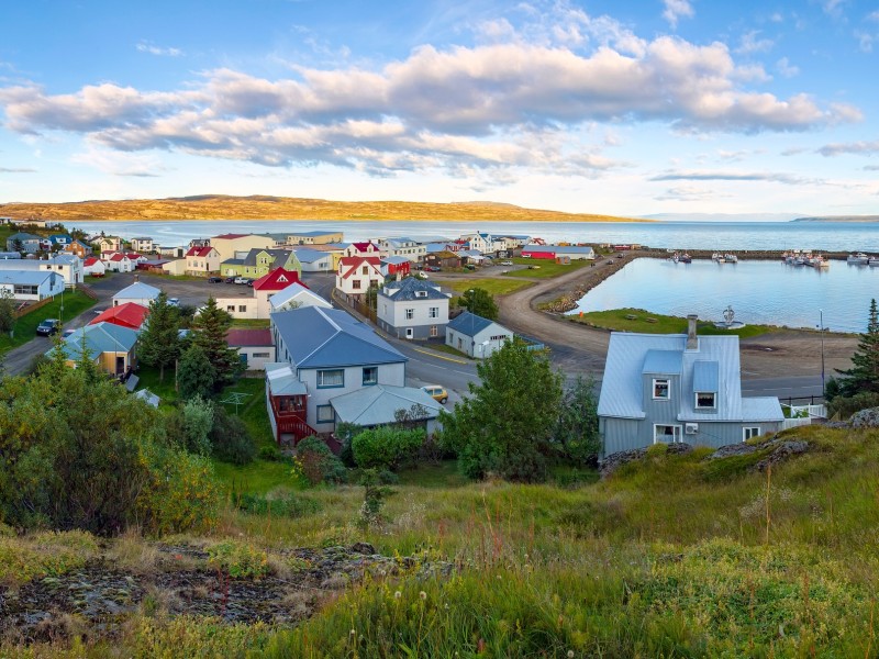 Panorama - Hólmavík - Island