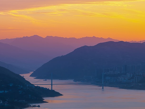 Yangtze Fluss bei Chongqing