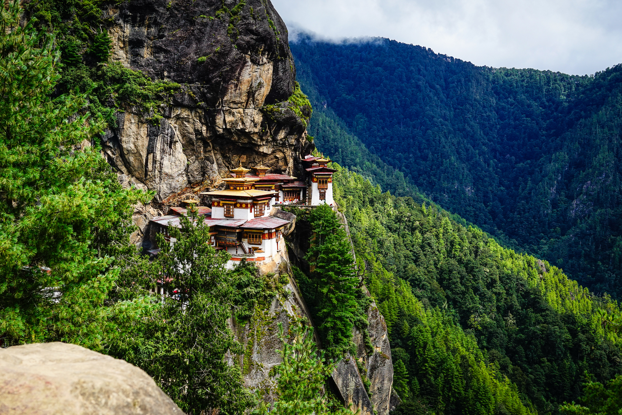 Tigernest-Kloster in Bhutan auf einer Kombinationsreise