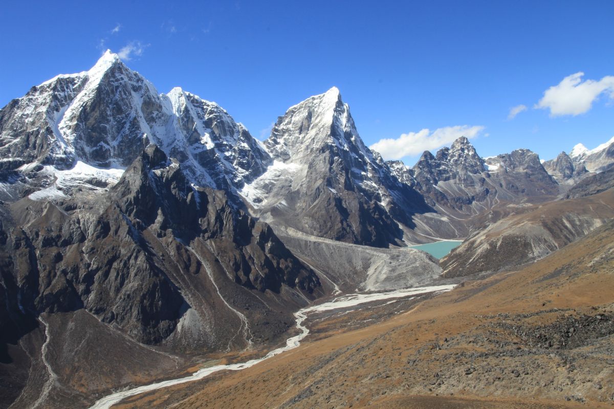 Panorama vom 5073m hohen Nangkartshang: Majestätische Berge und ein klarer See in Nepal